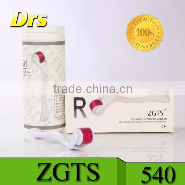 new design in July zgts mirco 192 needles titanium derma skin roller