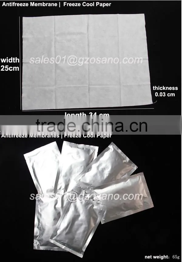 skin protection cryotherapy cryolipolysis antifreeze membrane