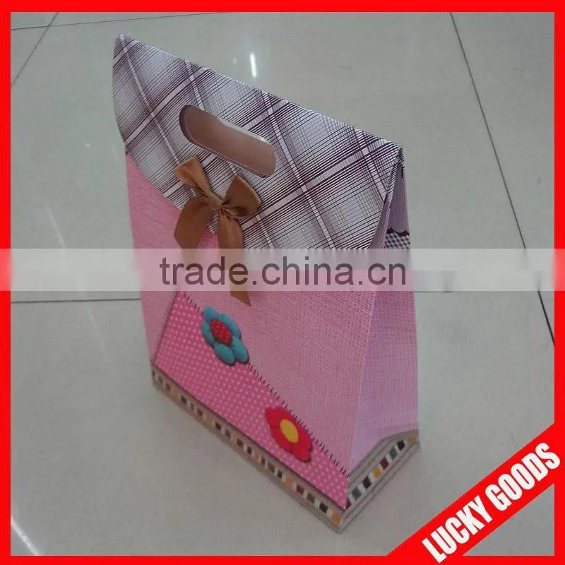 2013 natural recycle custom printed paper bags