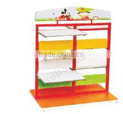wooden clothes and shoes display rack/Wooden double side shoe rack