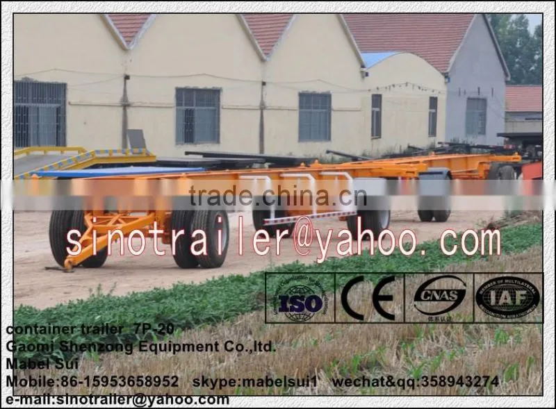 plat skeleton 40ft container trailer
