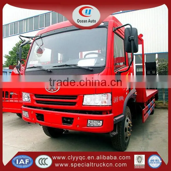 Famous FAW 4x2 low bed tow truck with factory directly sale