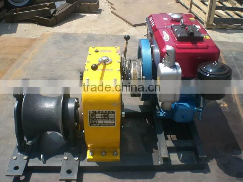 Winch Manufacturer 8 ton Diesel Winch Hoist Used for Power Construction