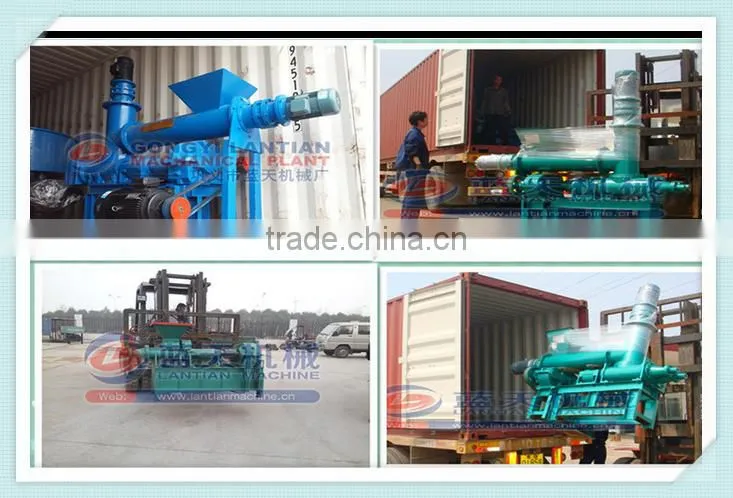 screw type olive waste briquette machine