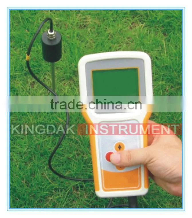 Soil temperature, moisture and salinity meter
