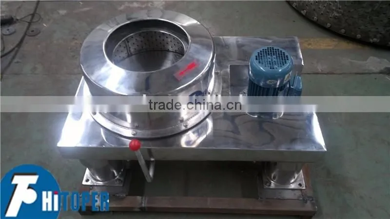 Centrifugal screeners drum centrifuge of stable working flat-plate type