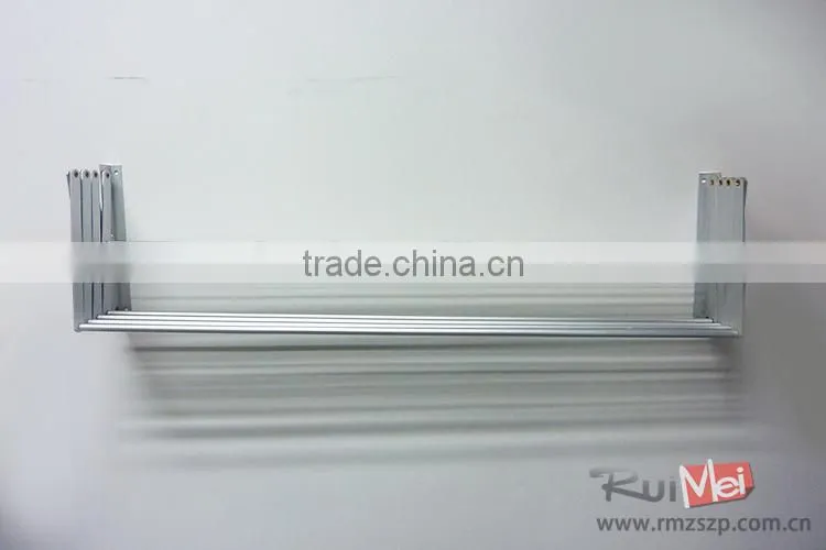solid metal folding towel display rack