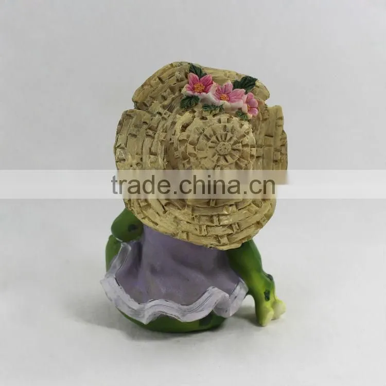 Garden ornament cute frog decoration