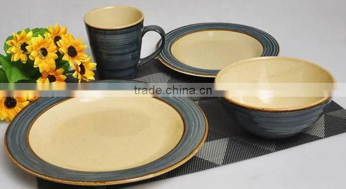 colorful solid ceramic dinner set design