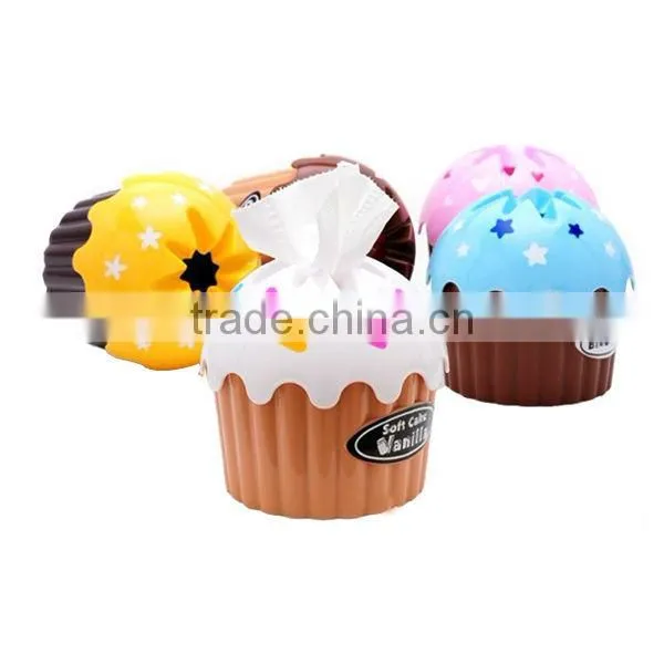 Plastic cute refillable tissue box