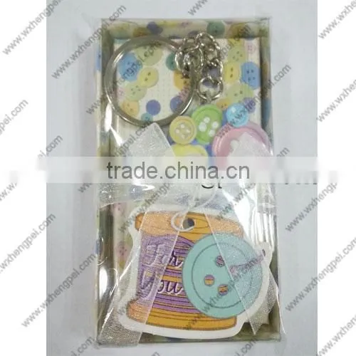wedding gift A riot of colours buttons creative key ring