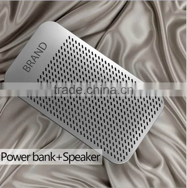 Multi-function mobile power Portable Speaker Super-thin safe polymer batteries Bluetooth stereo mini charging treasure Speaker