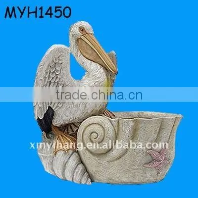 outdoor bronze pelican