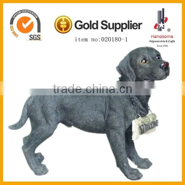 10.5 Inch Resinic Figurine Animal Sculpture Shepherd Dogs for Sale