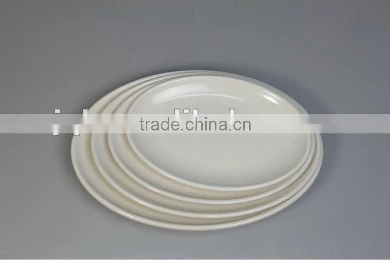 100% Melamine plate plastic tray oval shape with SGS certificate