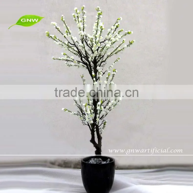 BLS032 GNW wedding decoration flower plastic bonsai stand in unique shape
