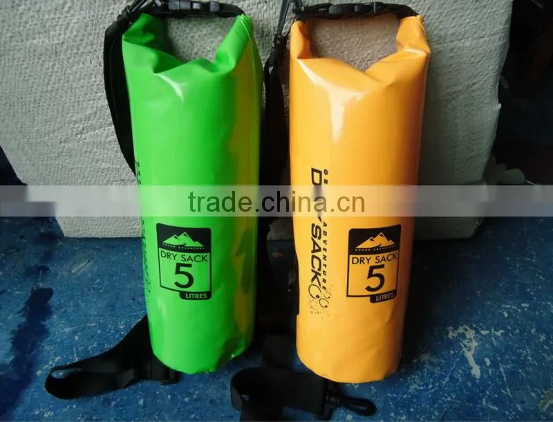 fashion high quality waterproof bag in colors and sizes 5L/10L/15L waterproof travel bags