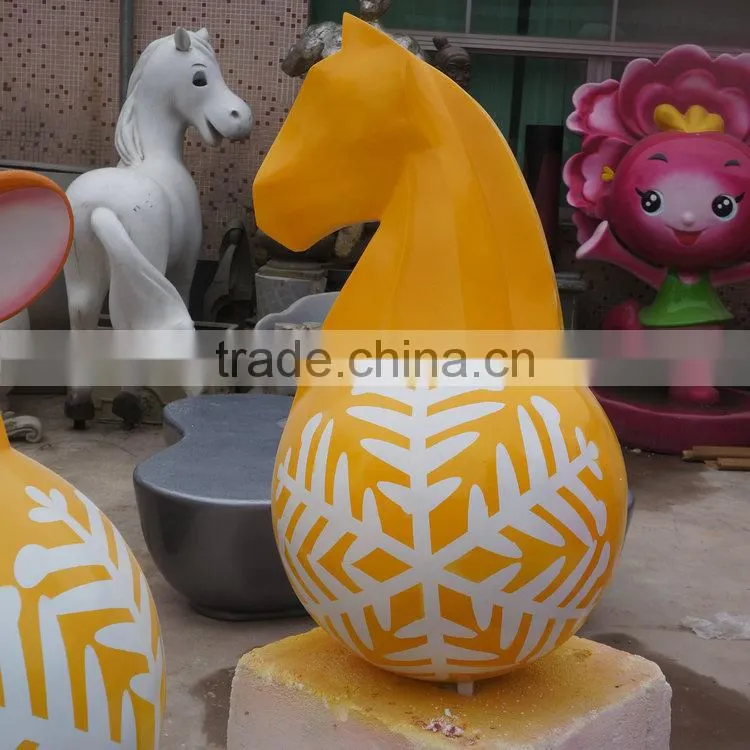 Fiberglass horse decoration