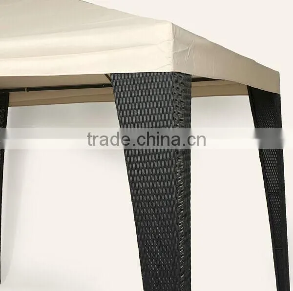 Outdoor rattan gazebo tent