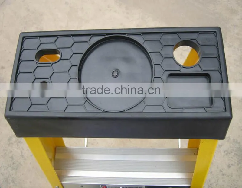 Ladder with tool box