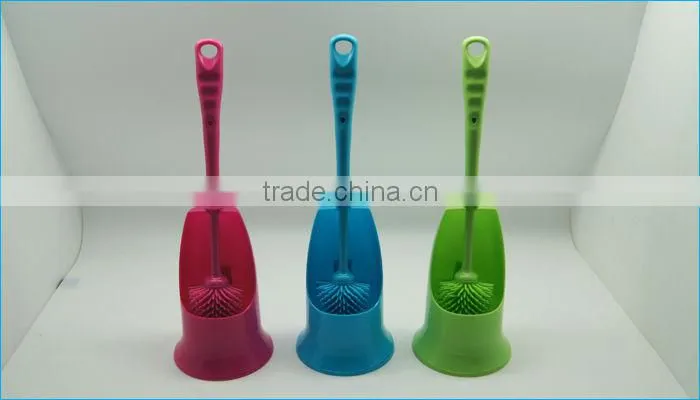 plastic toilet brush with holder, household brush, brush for toilet