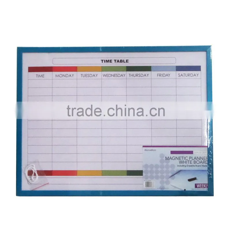 2014 new design 90cm office magnetic whiteboard calendar