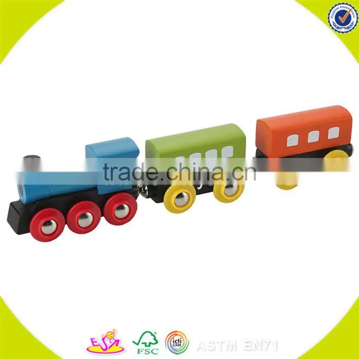 wholesale top sale multifunction pulling train toy stylish wooden pull train toys W05C008