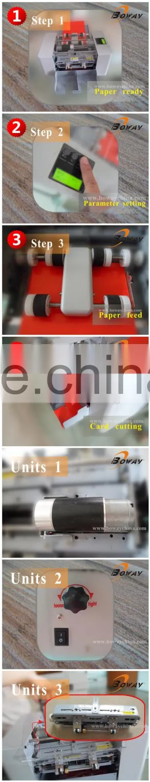 280 pieces cards/minute high speed full auto office paper name card cutter