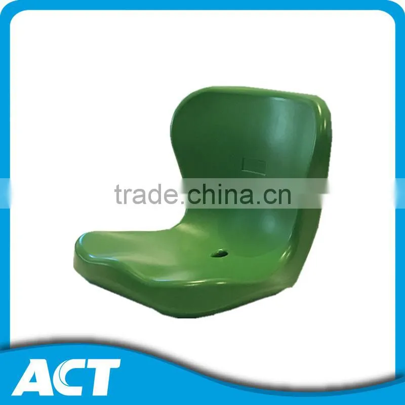 Riser mount PE plastic stadium chairs with aluminum leg support
