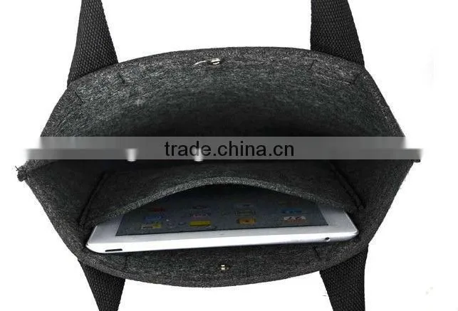 Wool felt eco-friendly portable shopping bag storage bag magazine sorting bags (TM-FT011)