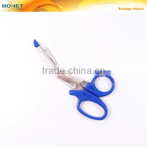 S95004B stainless steel medical plastic handle scissors bandage scissor