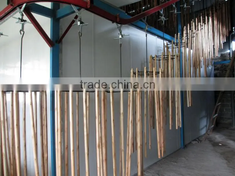 Varnished wooden broom handle with high quality