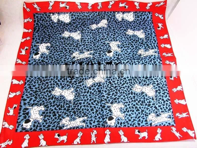 China factory manufacturing black skull bandana with printed spider and web