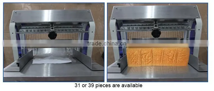 Commercial 31 pcs bakery machine toast slicing manual bakery bread slicer