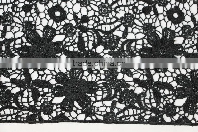 embroidered flower trim fabric
