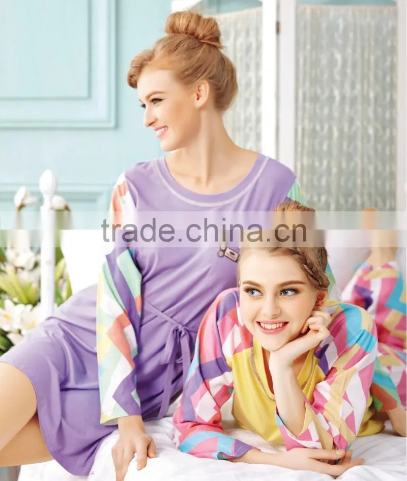 Beautifu spring and autumn adult christmas pajamas