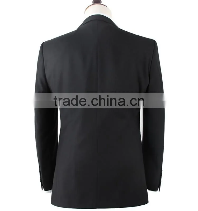 2016 latest design mens business suit dark navy suits