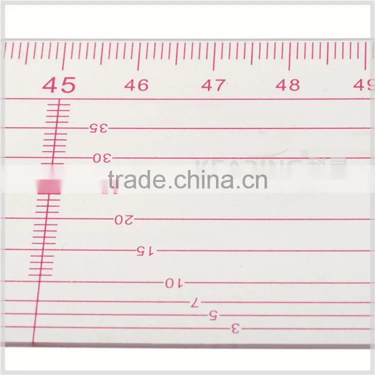 Kearing Flexible 5*30cm Sandwich Line Prinring Patchwork Quilting Ruler Plastic for Fashion Designing #W5151