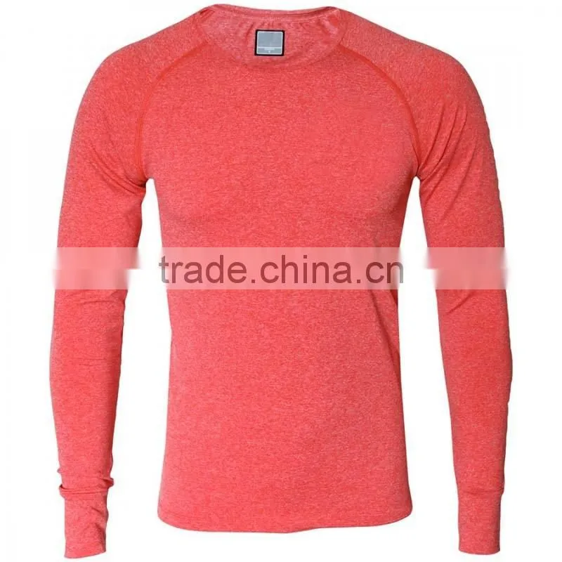 long sleeve t shirt with Thumb holes, workout t shirt for man