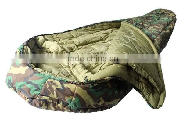 Woodland camouflag military sleeping bag