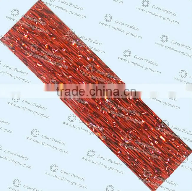 Orange Metallic Yarn