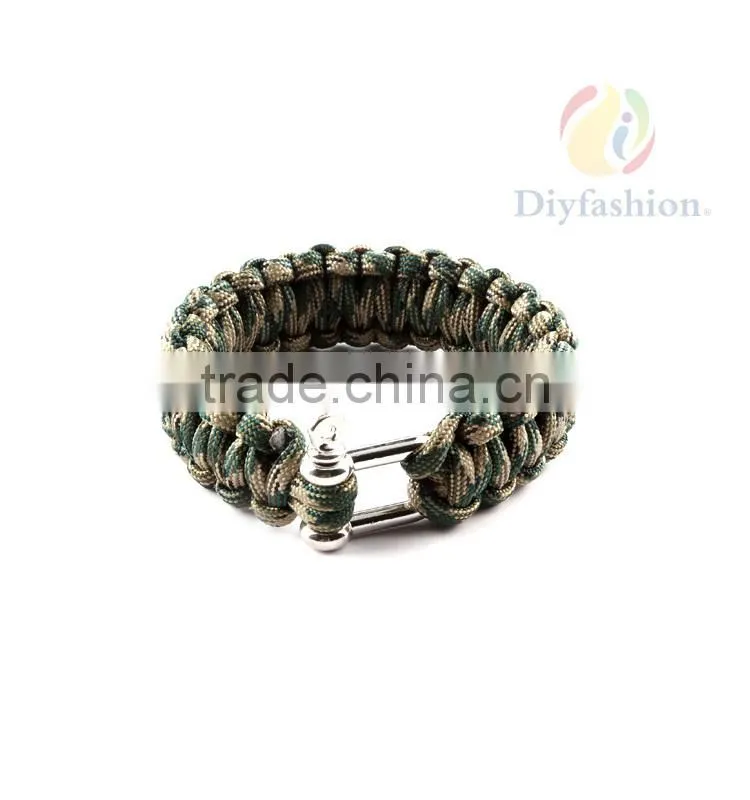 Outdoor Survival Bracelet Paracord, Handmade Bracelet For Men Women PC6013-3