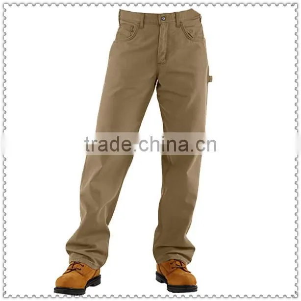 Flame Resistant FR Canvas Work Pant in Khaki Flame Resistant and Anti-Static Work Pants
