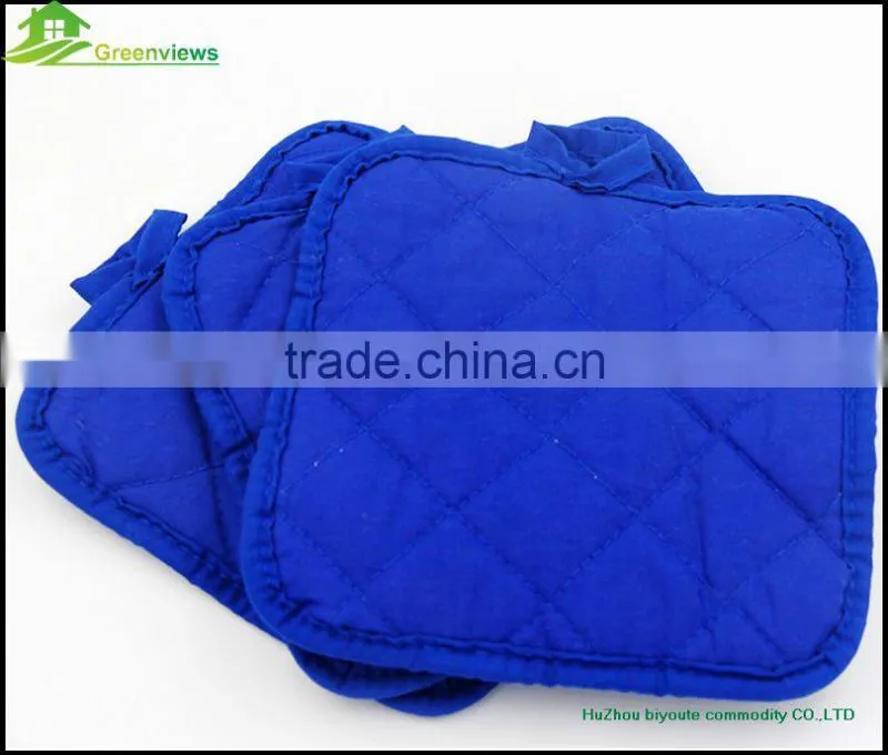 promotion customized white printed polyester kitchen thick pot holder