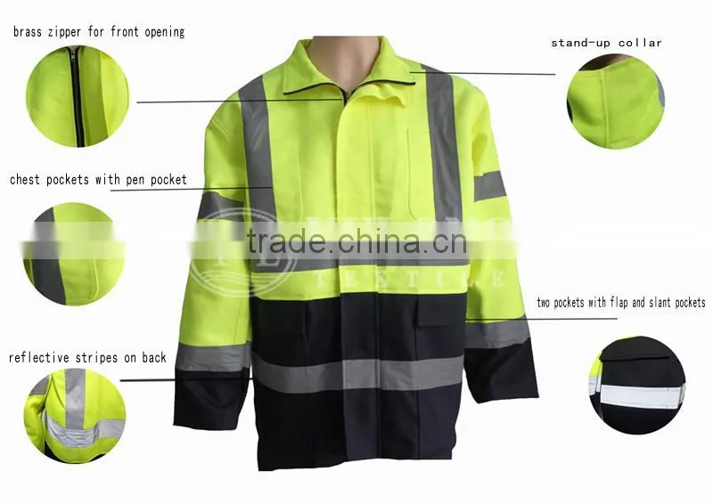 EN ISO11611 HOT SALE Firefighter used fluorescent workwear