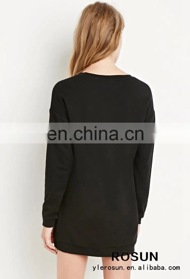 2015 Cheap Black Oversized Bambi ladies Sweatshirt