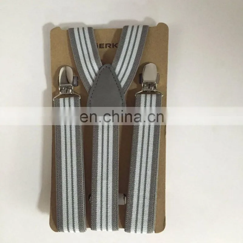 Yiwu Factory Wholesale Custom Elastic Colorful Skinny Suspender Belt
