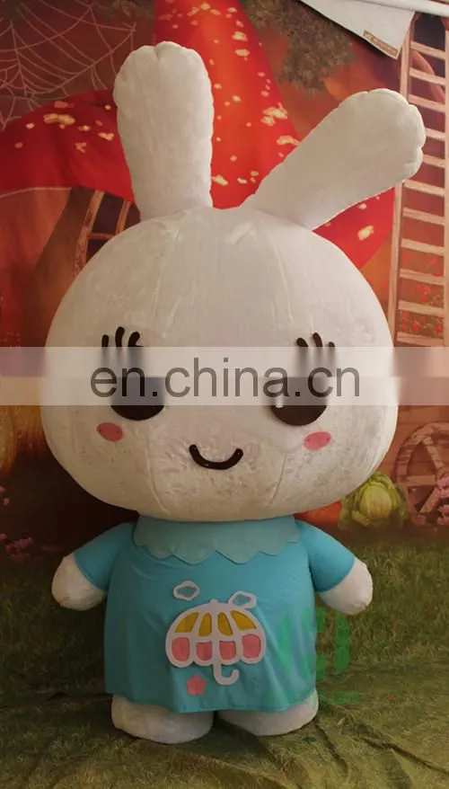 New arrival!!!HI CE inflatble rabbit mascot costume in 2 meters,inflatable animal mascot costume for hot sale
