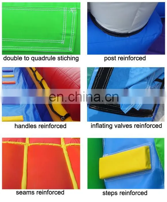 Sea blue dolphin kids bouncy castle PVC tarpaulin inflatable castle prices