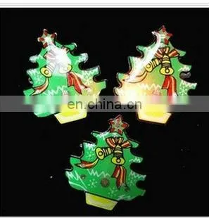 Merry Christmas lapel pin led flashing badge